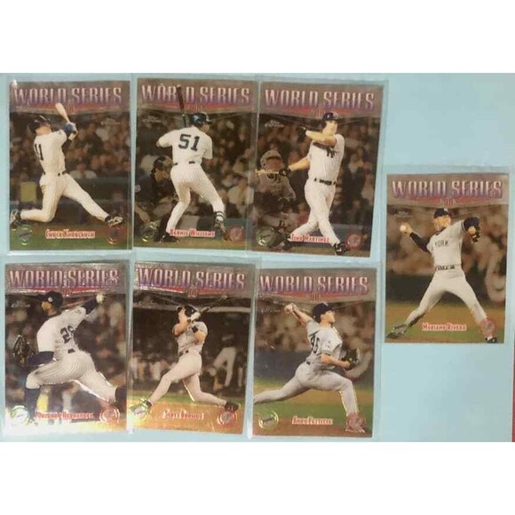 1999 Topps Chrome,7 WSeries Cards New York YANKEES Cards #234-240 RIVERA++ - Picture 1 of 2